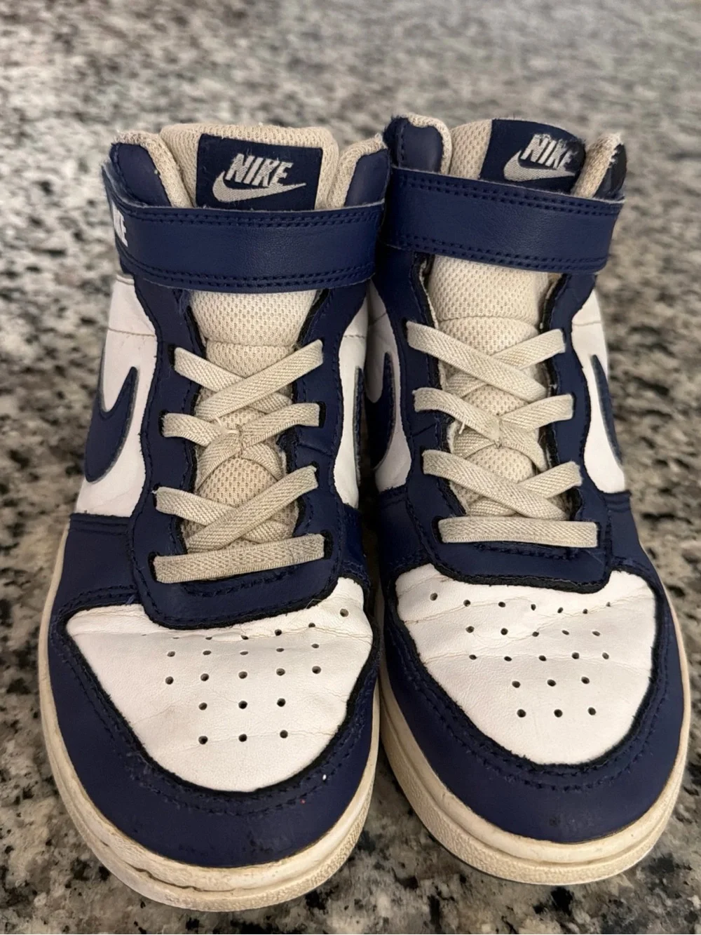 Nike CD7784-107 Boys High Top Sneakers Blue White Lace Up US  13c